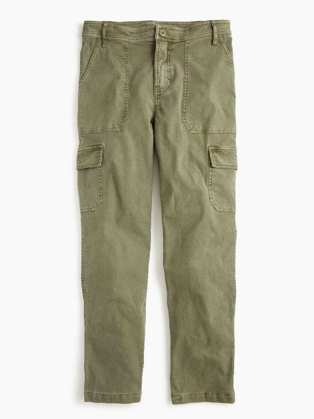 NWT J. Crew Size 29 29x26 Army Green The New Straight Leg Ankle Cargo Pant NEW